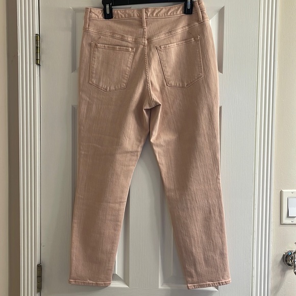 NWT Mossimo Denim High Rise Crop Jegging Power Stretch 10/30R Light Pink Gold - Picture 2 of 6
